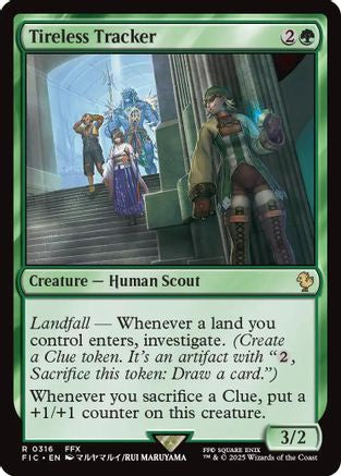 Tireless Tracker (Surge Foil) (FIC-316) [Commander: FINAL FANTASY] Foil