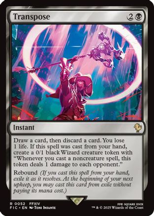 Transpose (Surge Foil) (FIC-052) [Commander: FINAL FANTASY] Foil