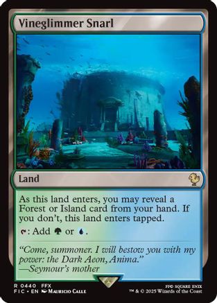 Vineglimmer Snarl (Surge Foil) (FIC-440) [Commander: FINAL FANTASY] Foil