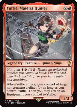 Yuffie, Materia Hunter (Surge Foil) (FIC-065) [Commander: FINAL FANTASY] Foil