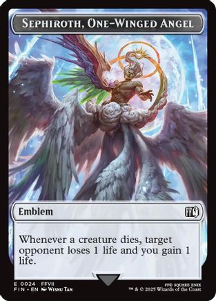 Emblem - Sephiroth, One-Winged Angel // Robot Warrior Double-Sided Token (FIN-24 // 12) [FINAL FANTASY] Foil