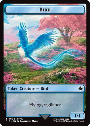Bird // Hero (0005) Double Sided Token (FIC-4 // 5) [Commander: FINAL FANTASY]