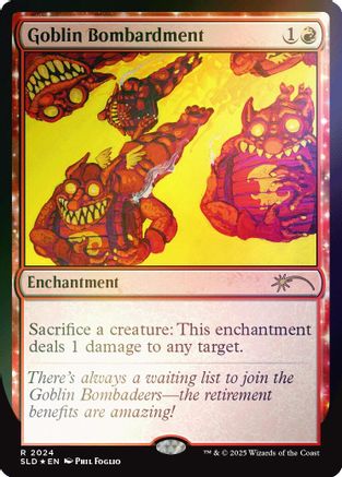 Goblin Bombardment (SLD-2024) (Rainbow Foil) [Secret Lair Drop Series] Foil