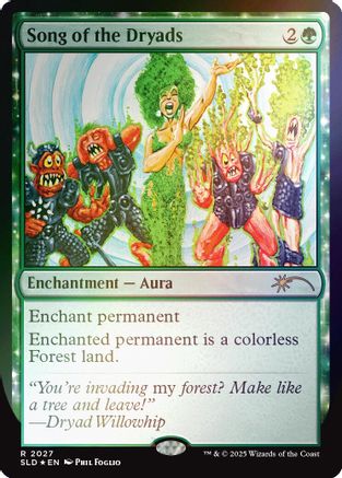 Song of the Dryads (SLD-2027) (Rainbow Foil) [Secret Lair Drop Series] Foil