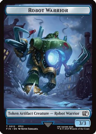 Robot Warrior // Copy (0001) Double-Sided Token (FIN-12 // 1) [FINAL FANTASY]