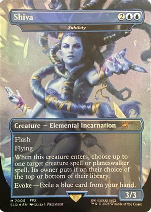 Shiva - Subtlety (Rainbow Foil) (SLD-7005) [Secret Lair Drop Series] Foil