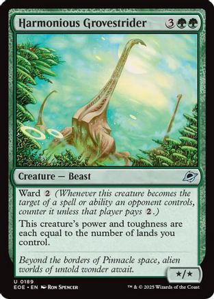 Harmonious Grovestrider (EOE-189) [Edge of Eternities] Foil