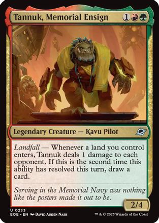 Tannuk, Memorial Ensign (EOE-233) [Edge of Eternities]