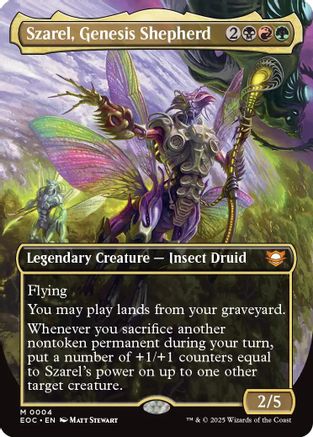 Szarel, Genesis Shepherd (Borderless) (EOC-004) [Commander: Edge of Eternities] Foil