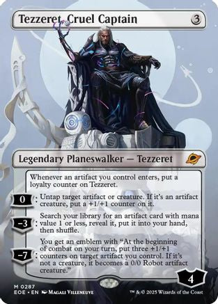 Tezzeret, Cruel Captain (Borderless) (EOE-287) [Edge of Eternities] Foil