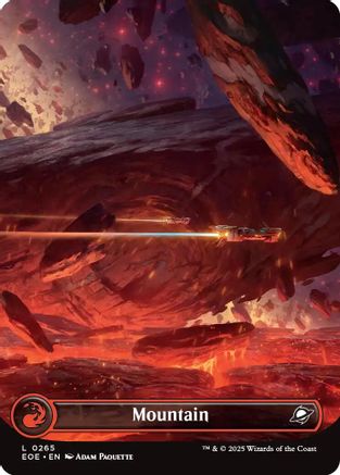 Mountain (EOE-265) (Borderless) [Edge of Eternities] Foil