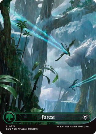 Forest (EOE-371) (Borderless) (Galaxy Foil) [Edge of Eternities] Foil