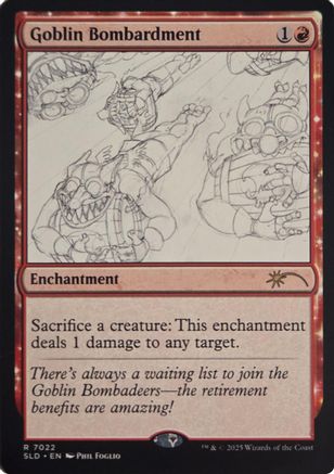Goblin Bombardment (SLD-7022) [Secret Lair Drop Series] Foil