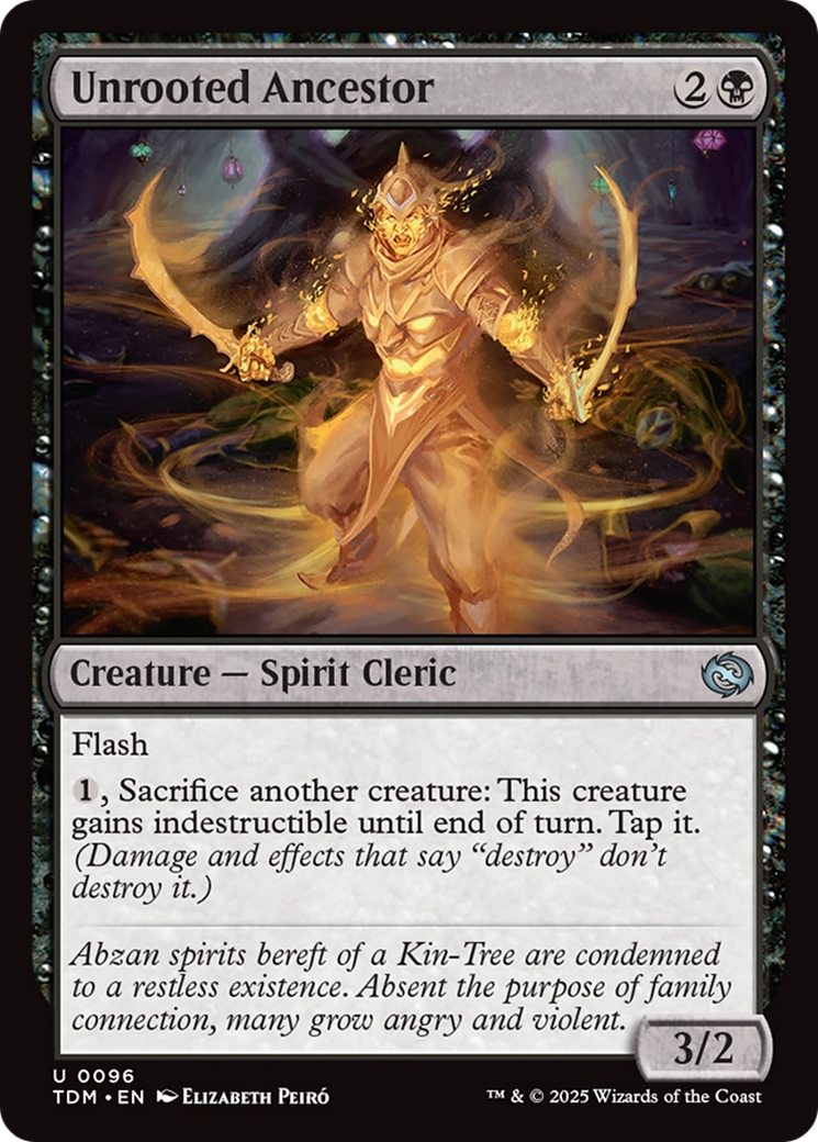 Unrooted Ancestor (TDM-096) [Tarkir: Dragonstorm] Foil