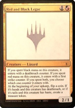 Red and Black Legac [Un-Known Event Playtest Cards]