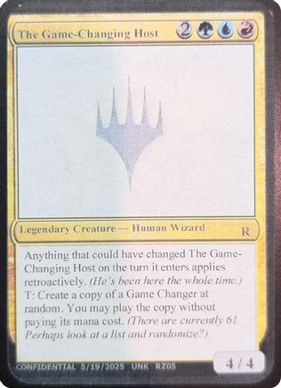 The Game-Changing Host [Un-Known Event Playtest Cards]