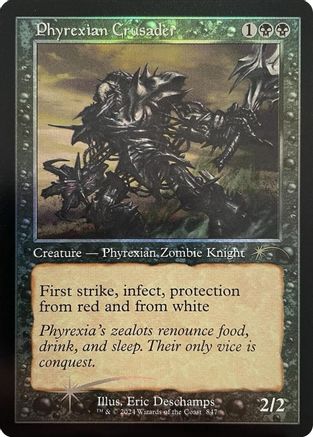 Phyrexian Crusader (Retro Frame) (SLD-847) [Secret Lair Drop Series] Foil