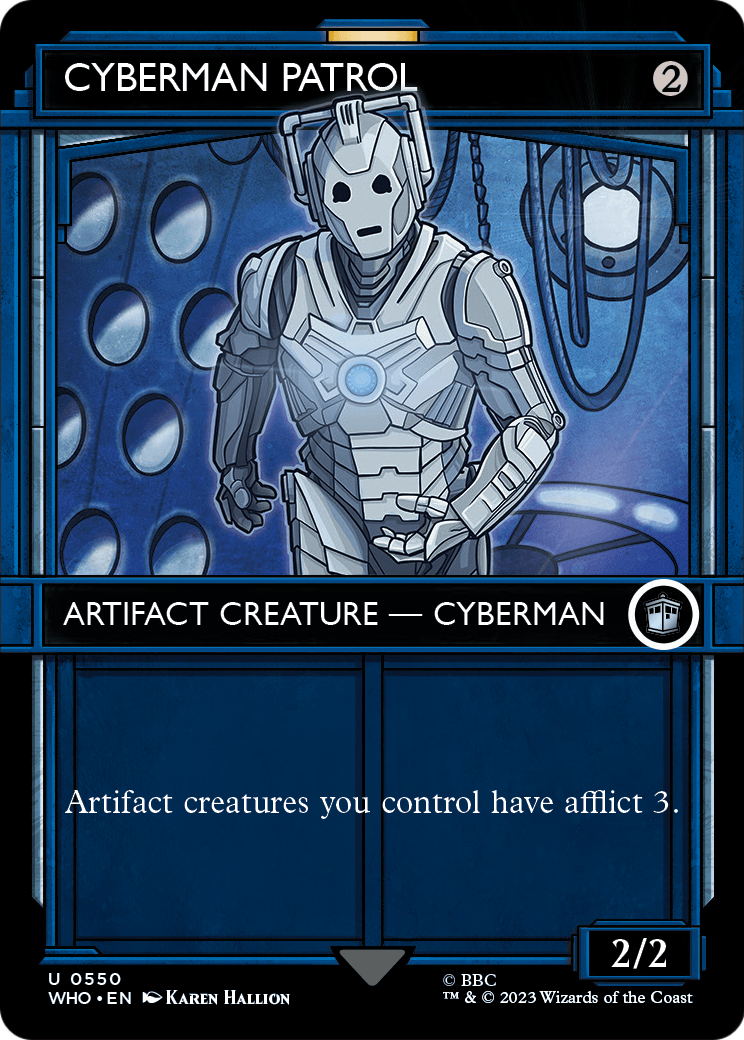 Cyberman Patrol (Showcase) (WHO-550) (Borderless) [Doctor Who] Foil
