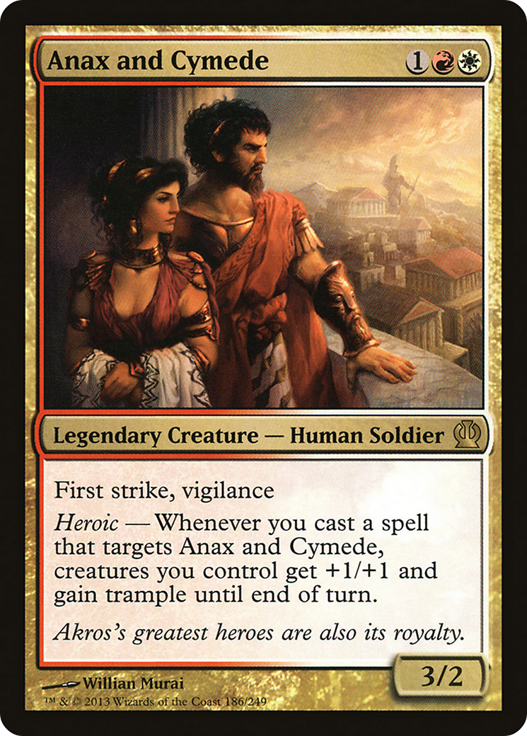 Anax and Cymede (THS-186) [Theros] Foil