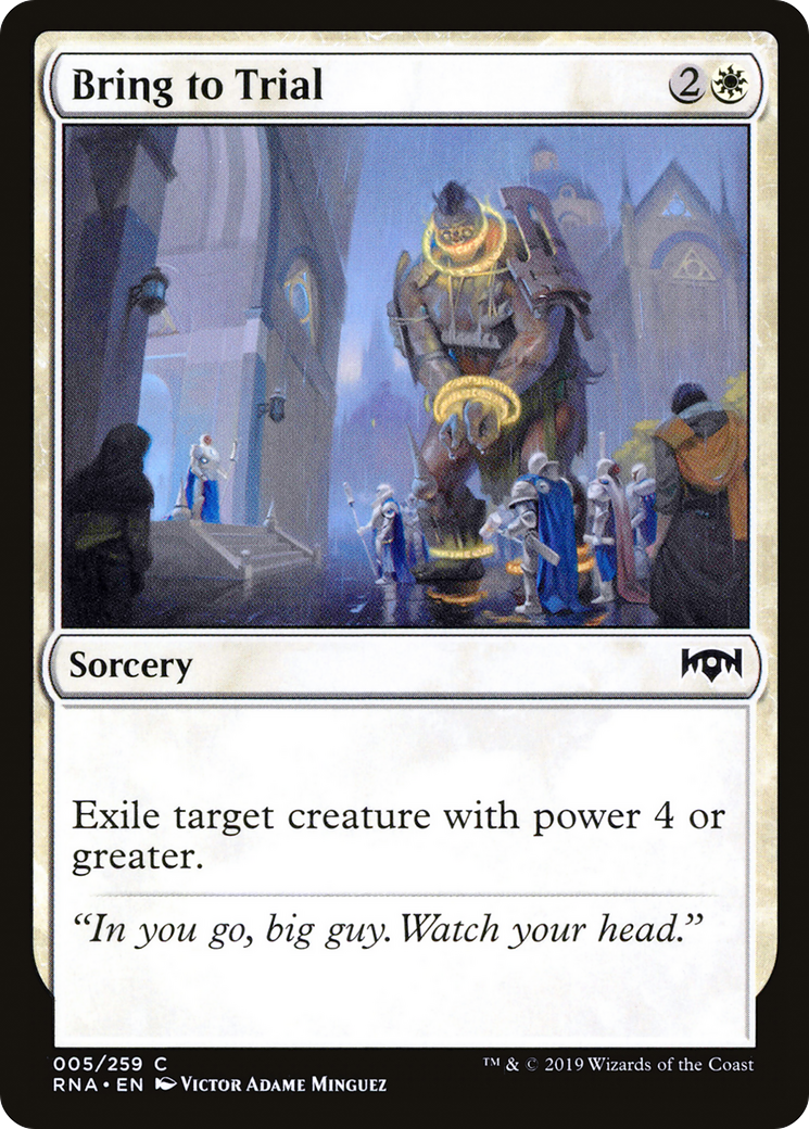 Bring to Trial (RNA-005) [Ravnica Allegiance]