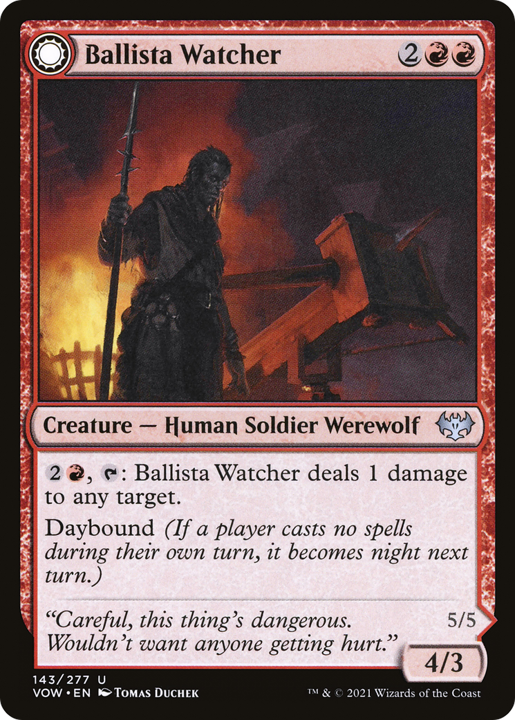 Ballista Watcher (VOW-143) [Innistrad: Crimson Vow] Foil