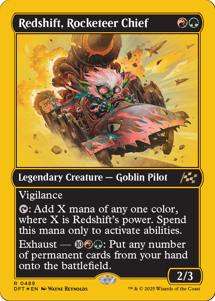 Redshift, Rocketeer Chief (First-Place Foil) (DFT-489) [Aetherdrift] Foil