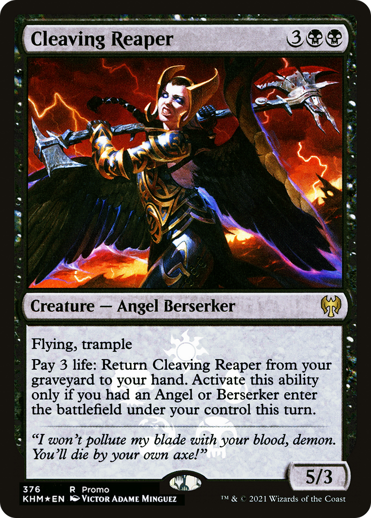 Cleaving Reaper (MEDIA-376) [Kaldheim Promos] Foil