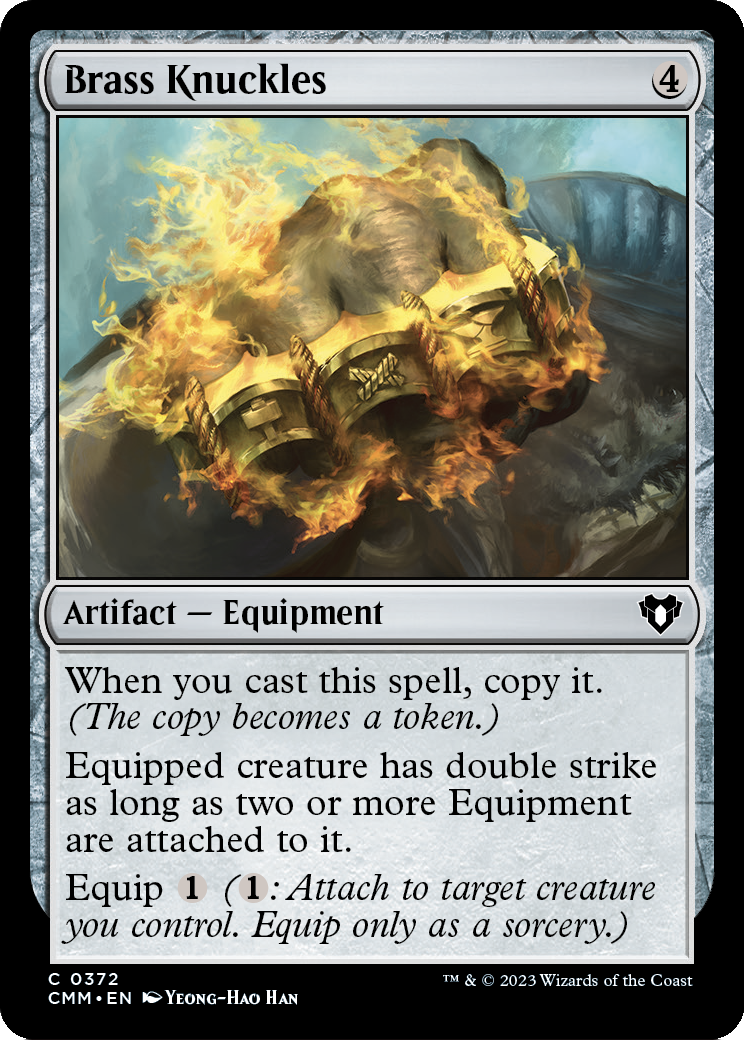 Brass Knuckles (CMM-372) [Commander Masters] Foil