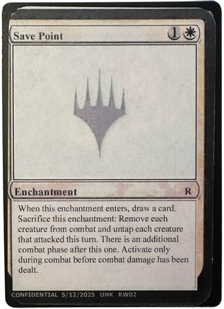 Save Point [Un-Known Event Playtest Cards]