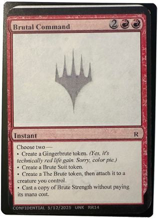 Brutal Command [Un-Known Event Playtest Cards]