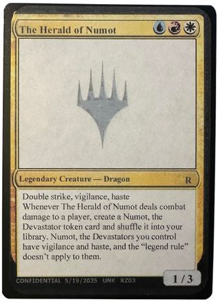 The Herald of Numot [Un-Known Event Playtest Cards]