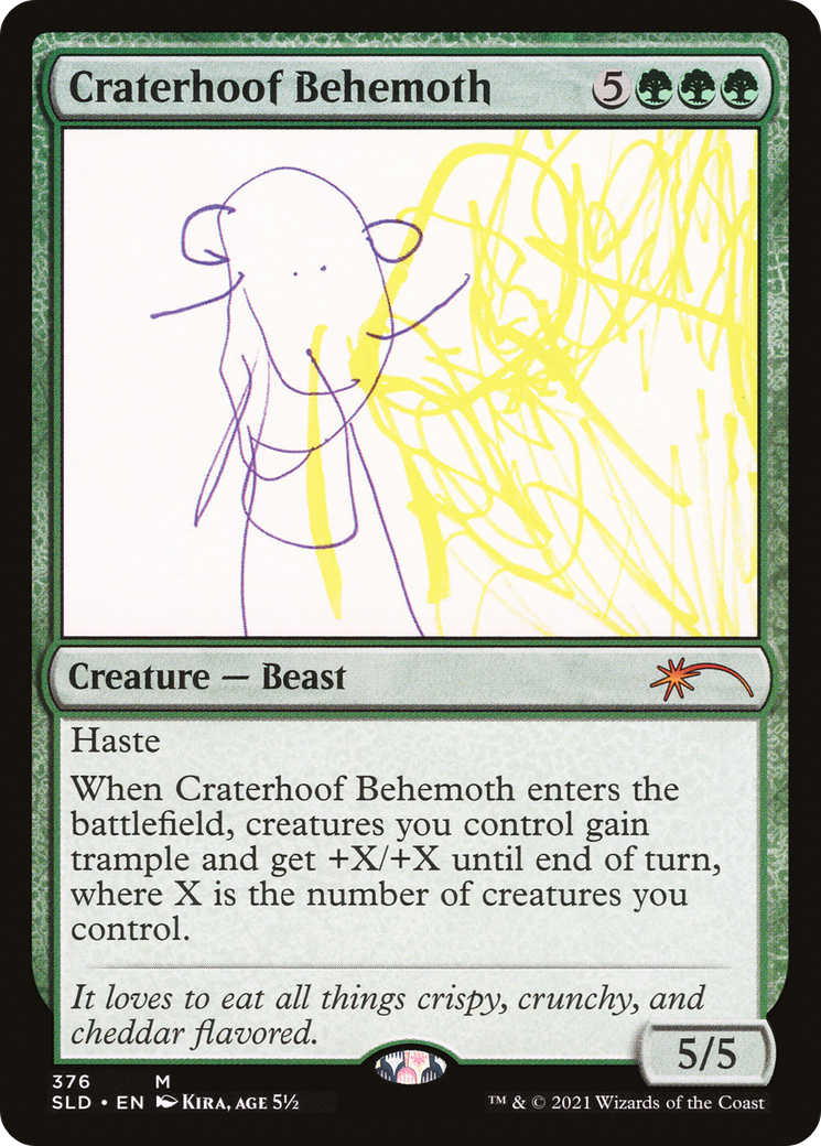 Craterhoof Behemoth (SLD-376) [Secret Lair Drop] Foil