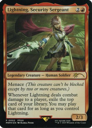 Lightning, Security Sergeant (Costco Bundle) (UMP-002) [Unique and Miscellaneous Promos] Foil
