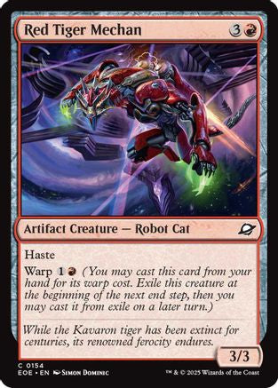 Red Tiger Mechan (EOE-154) [Edge of Eternities] Foil