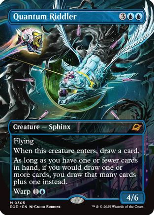 Quantum Riddler (Borderless) (EOE-305) [Edge of Eternities]