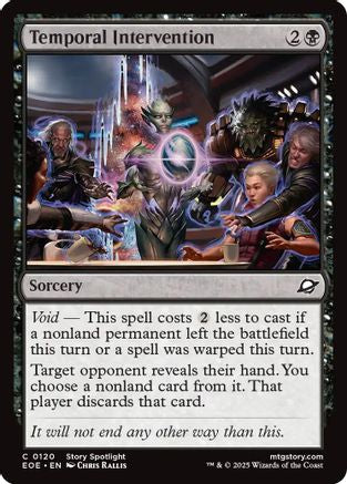 Temporal Intervention (EOE-120) [Edge of Eternities] Foil