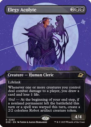 Elegy Acolyte (Borderless) (EOE-293) [Edge of Eternities] Foil