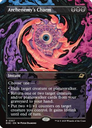 Archenemy's Charm (Borderless) (EOE-307) [Edge of Eternities] Foil