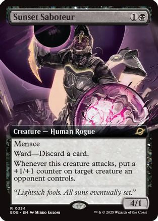 Sunset Saboteur (Extended Art) (EOE-334) [Edge of Eternities] Foil