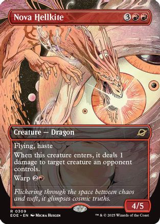 Nova Hellkite (Borderless) (EOE-309) [Edge of Eternities] Foil