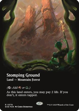 Stomping Ground (Borderless) (Galaxy Foil) (EOE-378) [Edge of Eternities] Foil