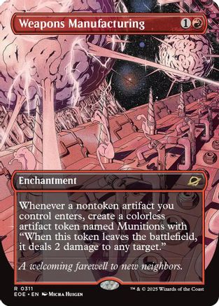 Weapons Manufacturing (Borderless) (EOE-311) [Edge of Eternities] Foil