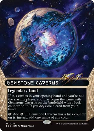 Gemstone Caverns (EOS-016) (Borderless) [Edge of Eternities: Stellar Sights]