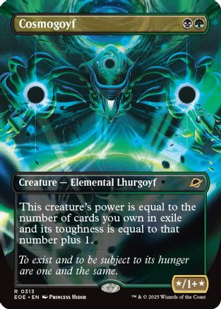 Cosmogoyf (Borderless) (EOE-313) [Edge of Eternities]