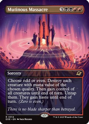 Mutinous Massacre (Borderless) (EOE-314) [Edge of Eternities]