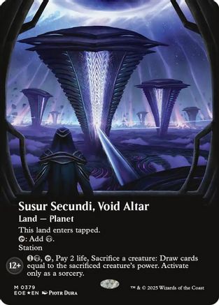 Susur Secundi, Void Altar (Borderless) (Galaxy Foil) (EOE-379) [Edge of Eternities] Foil