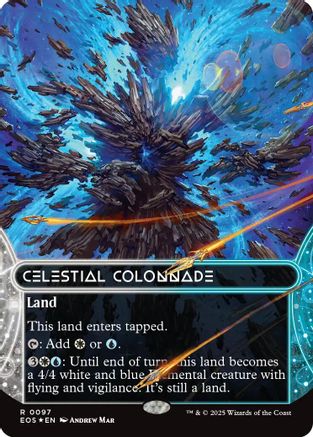 Celestial Colonnade (EOS-097) (Borderless) (Galaxy Foil) [Edge of Eternities: Stellar Sights] Foil