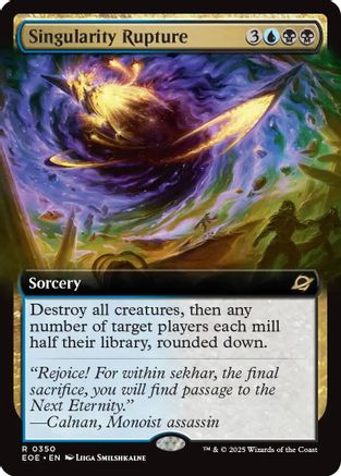 Singularity Rupture (Extended Art) (EOE-350) [Edge of Eternities] Foil