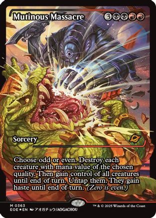 Mutinous Massacre (Showcase) (EOE-363) [Edge of Eternities] Foil