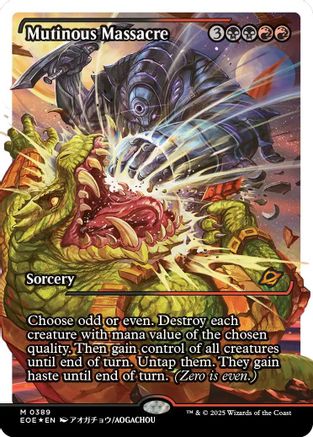 Mutinous Massacre (Showcase) (Fracture Foil) (EOE-389) [Edge of Eternities] Foil